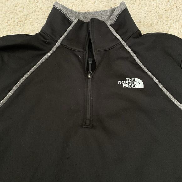 The North Face Pullover Womens XL Black Gray Canyonlands Sweater Fleece Lined - Picture 3 of 7